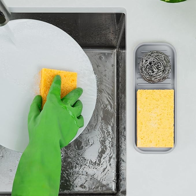 Zulay Kitchen Sponge Holder for Kitchen Sink - Image 3