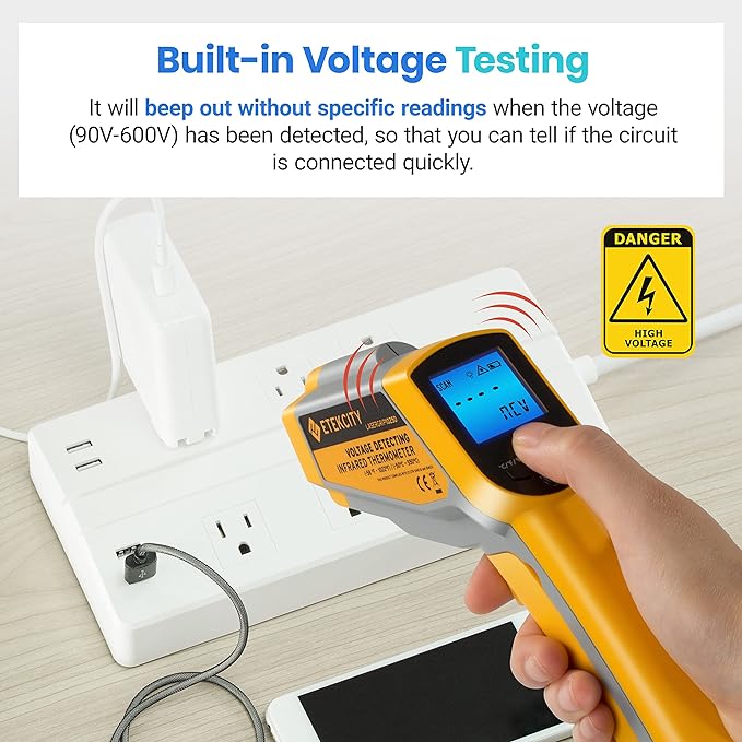 Etekcity Infrared Thermometer 1025D Dual Laser Temperature Gun-58℉~1022℉ - Image 6
