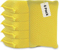 Iconikal 6-Pack Bug Scrubber Sponge 5.9x3.5-Inch Yellow Microfiber Large Car by Iconikal