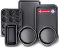Baking Set – 6 Piece – Deluxe Non Stick Black Coating Inside and Outside – by Unknown