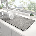 Rnivvi Dish Drying Mat for Kitchen Counter, 12 x 19" Cute Flower Theme Super by Rnivvi