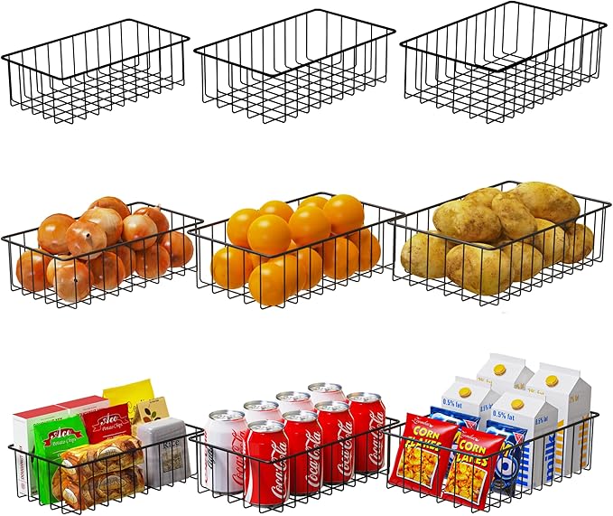 Joben Oligey 9 PACK Small Wire Storage Baskets by JobenOligey