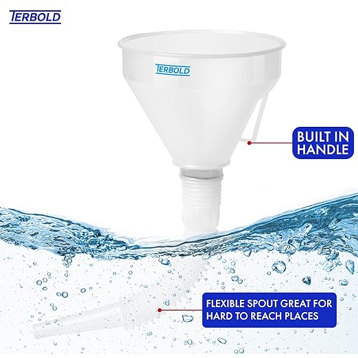 Automotive Flex Funnel with Hose | Wide Mouth Flexible Oil Funnel - Image 5