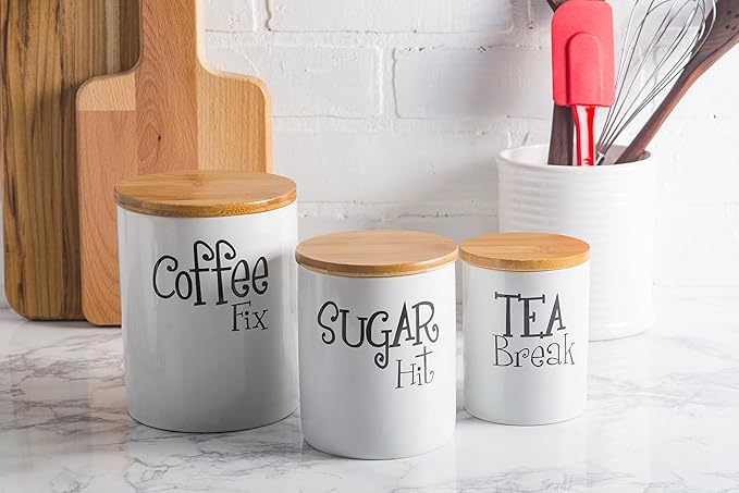 DII Kitchen Accessories Retro Collection, Canister Set, 3 Piece - Image 6