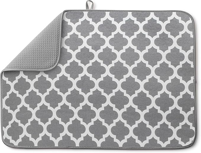 Bellemain XL Dish Mat 24" x 17" Microfiber Dish Drying Mat, Super absorbent by Bellemain