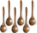 6 PCS Wooden Spoons for Honey, 6.7 inch Small Wooden Spoons by HEFILD