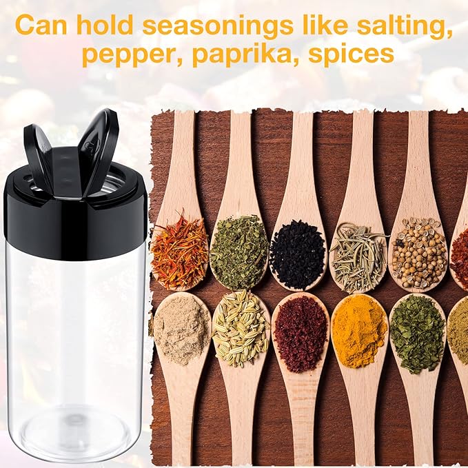 Mimorou 30 Pack 8.7 oz Plastic Spice Jars - Image 4