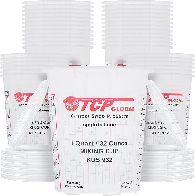 Custom Shop Paint Mixing Cups, 32-Ounce by CustomShop