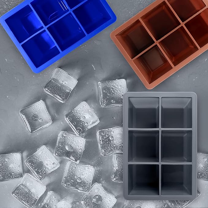 Excnorm Silicone Ice Cube Trays 3 Pack - Image 6