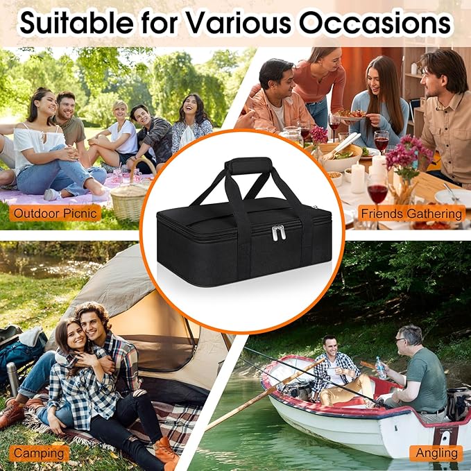 Insulated Casserole Carrier, Portable Casserole Carrier - Image 5