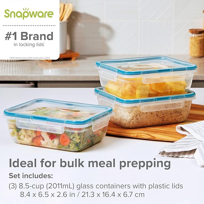 Snapware Food Storage Containers, Rectangular | Leakproof & Airtight | BPA-Free - Image 4