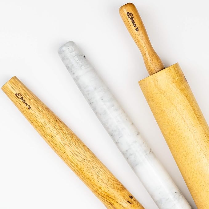 French Rolling Pin – 18 Inch Wooden Dough Roller - Image 7
