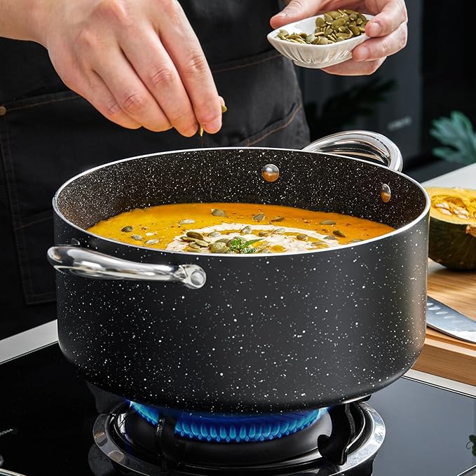 BEZIA Large 8 Quart Nonstick Stock Pot - Image 7