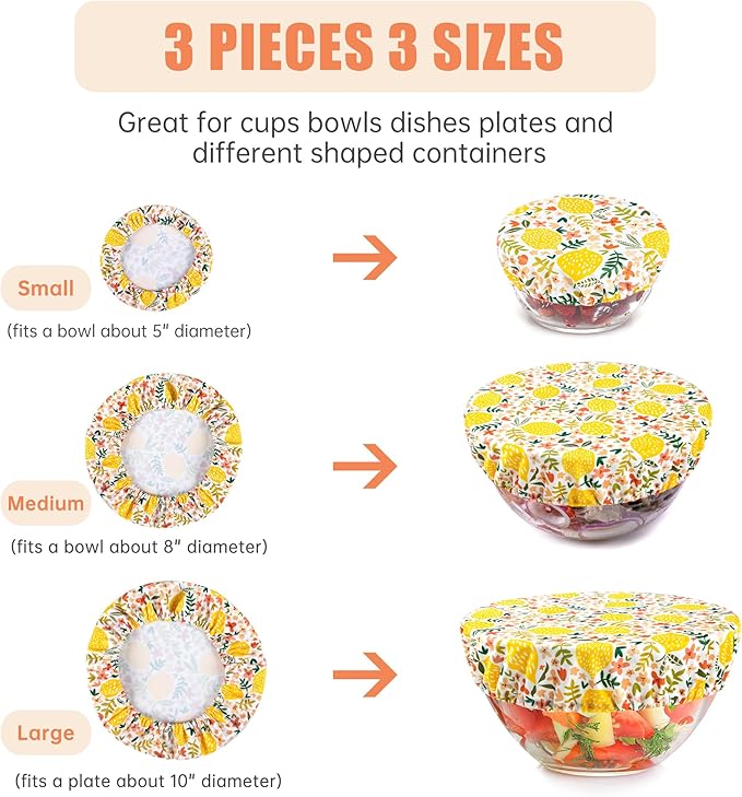 wegreeco Elastic Reusable Bowl Covers - Image 3
