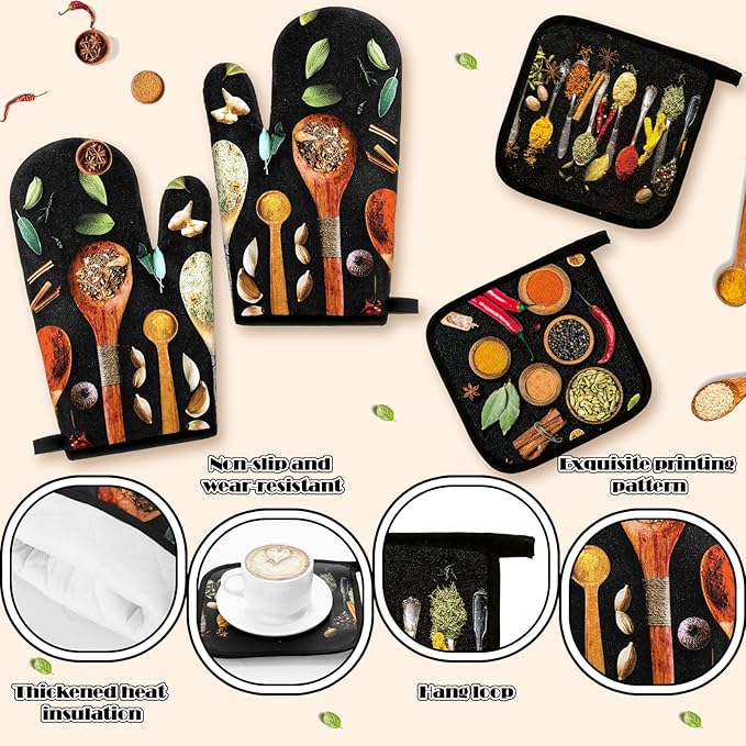 Fourluoo 10 Pcs Farmhouse Kitchen Decor and Accessories Set 4 Kitchen Towels 2 - Image 5