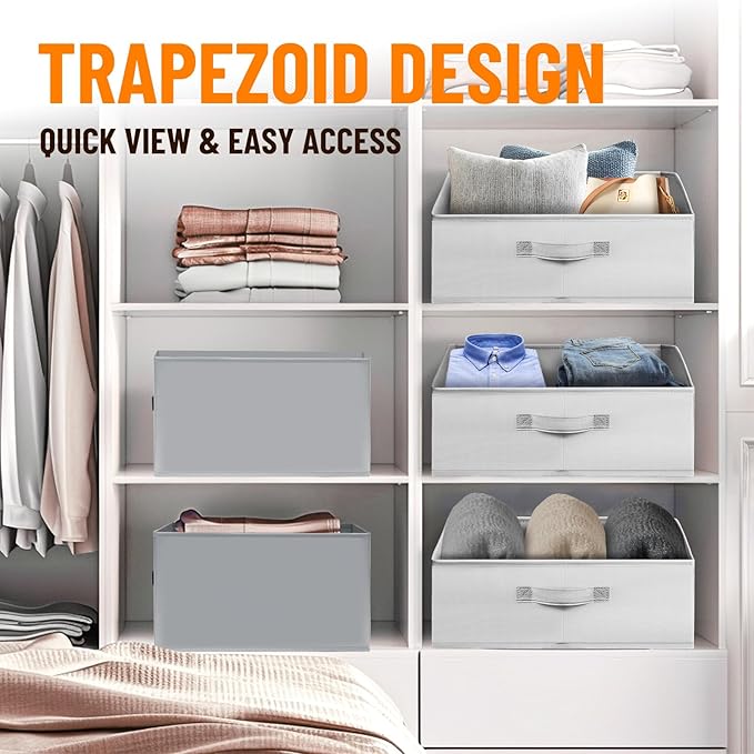 Extra Large Closet Organizers Bins 4 Pack - Image 4