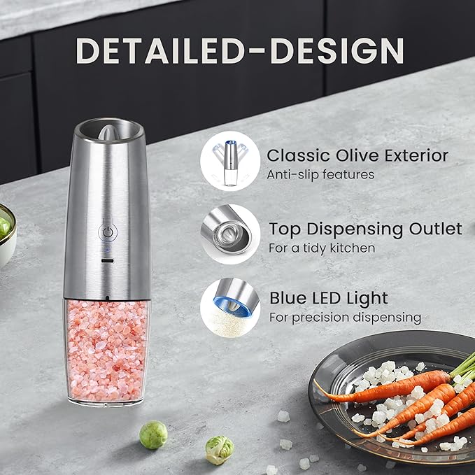 Rechargeable Salt And Pepper Grinder Set - Image 5