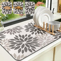 Findosom Floral Dish Drying Mat, Cuttable Drying Mat by Findosom