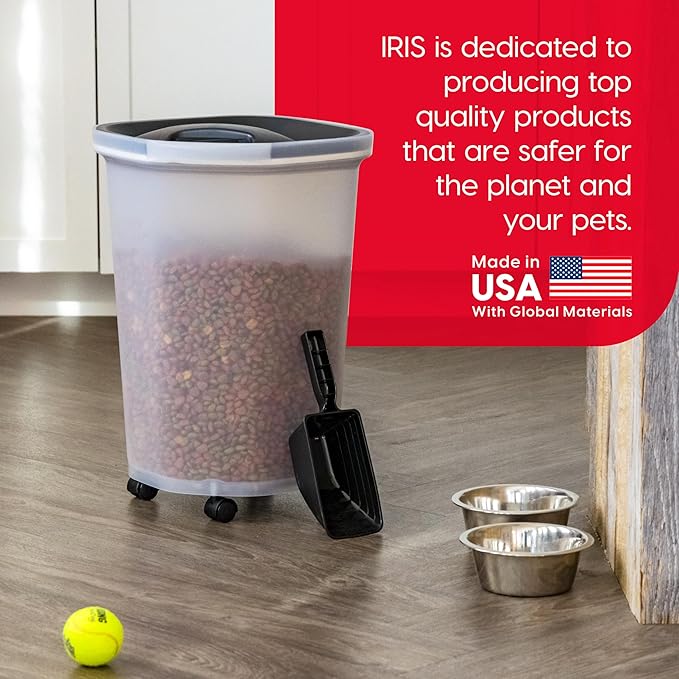 IRIS USA Pet Food Storage Container 25 lbs, Premium 60% Improved Airtight Seal - Image 8