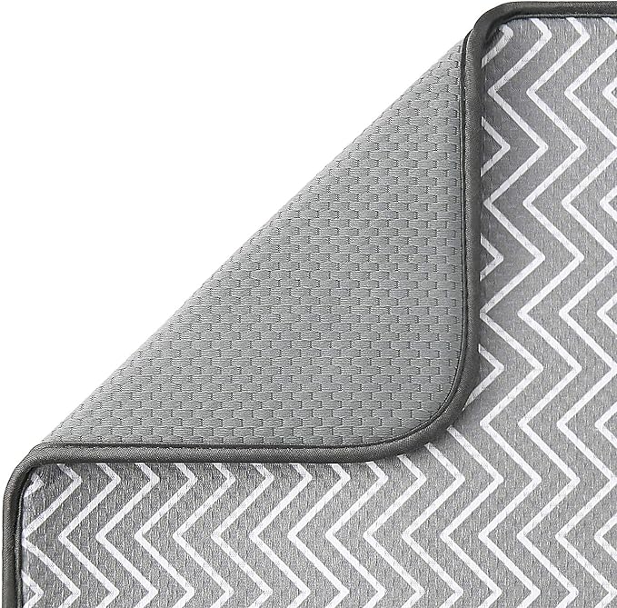 SUBEKYU Dish Drying Mat for Kitchen Counter, Microfiber Absorbent Dishes - Image 4