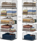 Yociyoga 5-Tier Stackable Closet Organizers and Storage Shelves, Closet Shelf by FollowWithYociyogaTogether