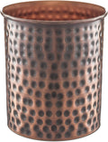 Monarch Abode Kitchen Utensil Holder – Hand Hammered Metal Antique Copper by MonarchAbode