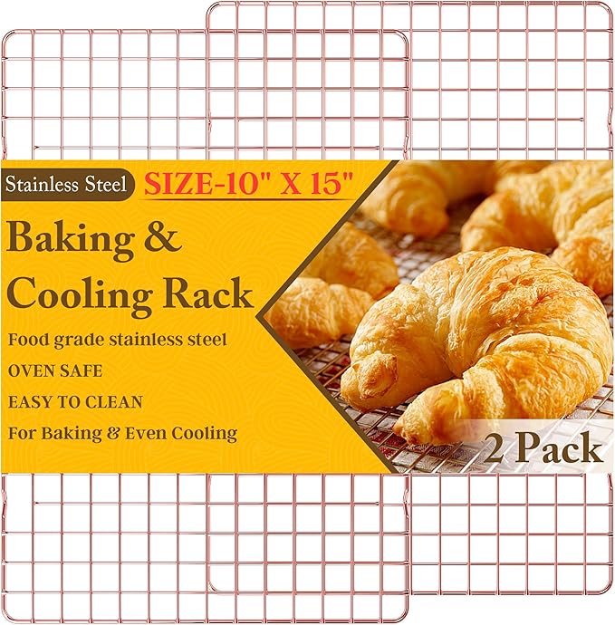 2-Pack Cooling Racks for Cooking and Baking by QukakaHomeCare