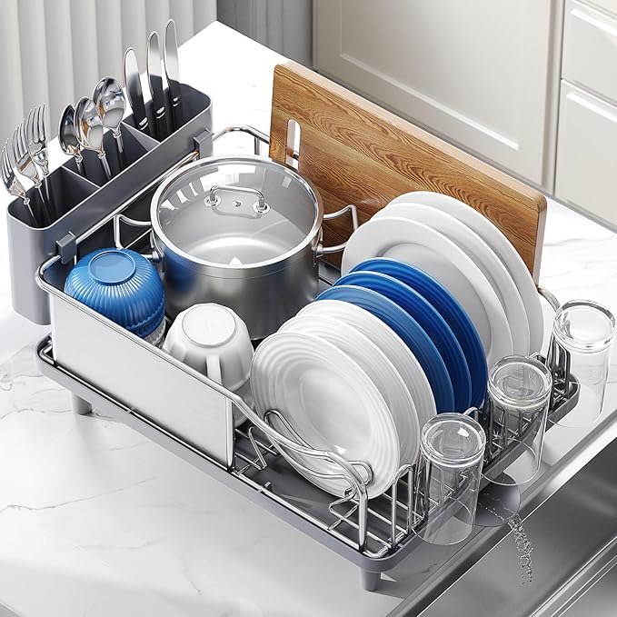Urackify Stainless Steel Dish Drying Rack - Image 8