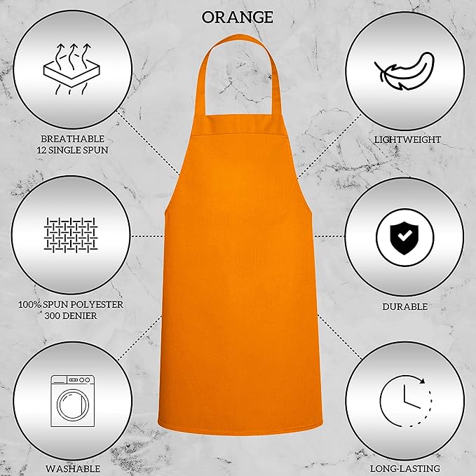 GREEN LIFESTYLE 120 Pack Professional Chef Apron – Grilling Aprons - Image 3