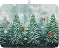 Winter Pines Tree Dish Drying Mats by Kawani