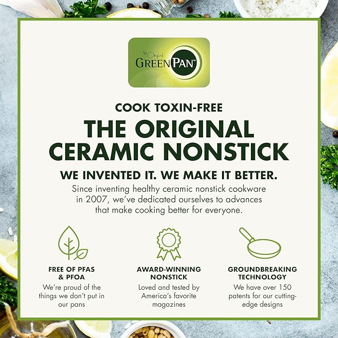 GreenPan 5 Piece Cooking Utensil Set, Flexible Nonstick Silicone, Stain-Free - Image 4