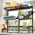 ADBIU Over The Sink Dish Drying Rack Snap-On Design 2 Tier Large Dish Rack) by ADBIU