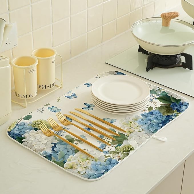 Spring Dish Drying Mat 18x24 Inches - Image 6