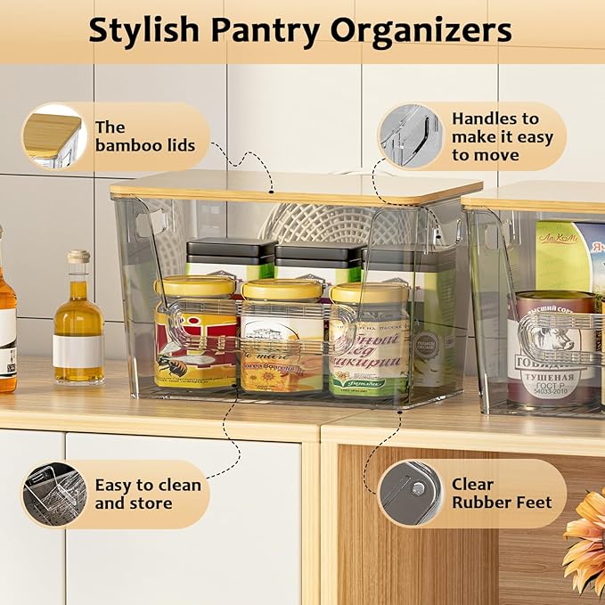 Delamu 2 Set Pantry Organizers and Storage, Trash Bag Dispenser - Image 3