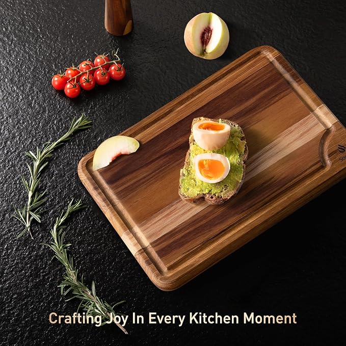 Extra Large Teak Wood Cutting Board 20inch - Image 9