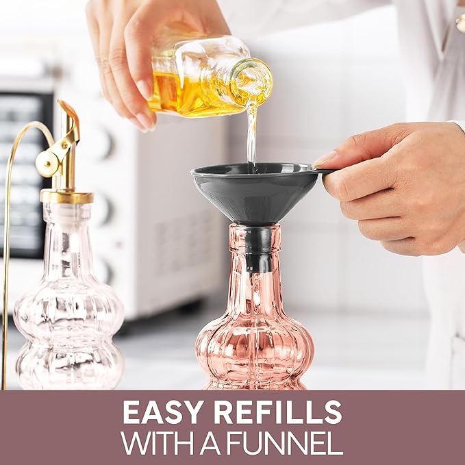 COOK WITH COLOR Glass Olive Oil Bottle Dispenser - Image 8