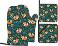 Fall Oven Mitts and Hot Pads Set by Unknown