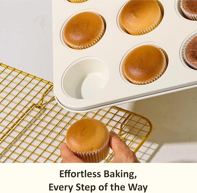 CAROTE 6-Piece Ceramic Baking Pans Set, Aluminized Steel Bakeware Sets - Image 5