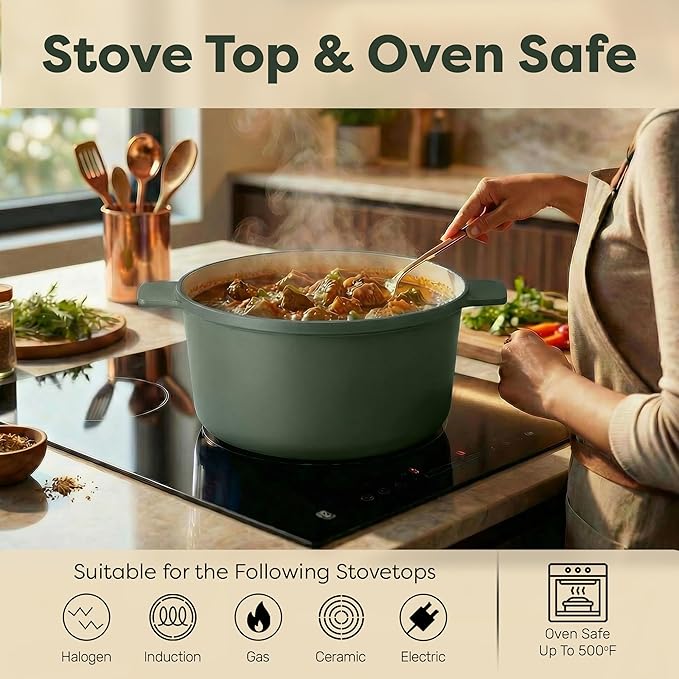 Gotham Steel 5 Qt Lightweight Dutch Oven Pot - Image 7