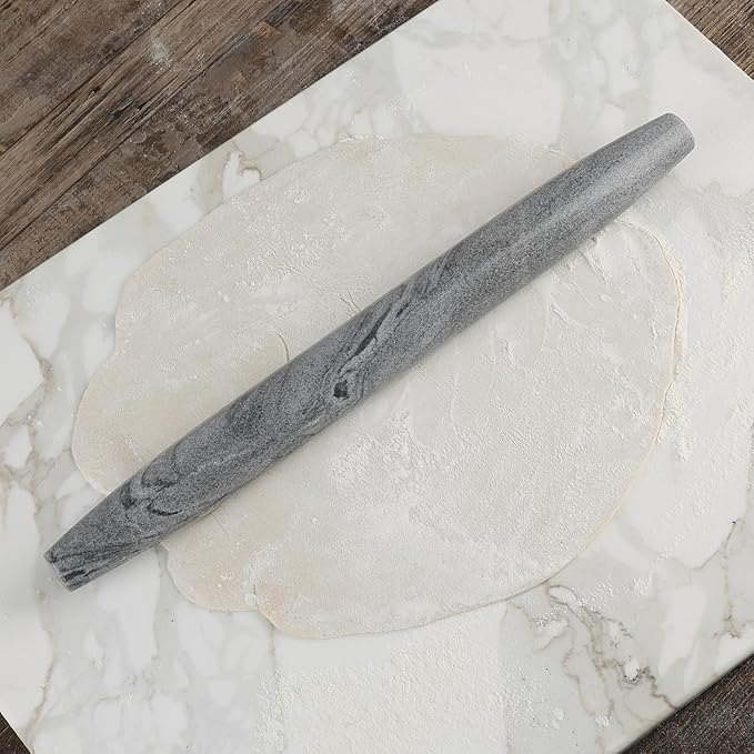 Koville African Natural Marble French Rolling Pin, 16inch Non-Stick Rolling Pin - Image 4