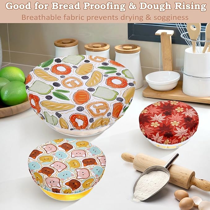 5-Size Reusable Beeswax Bowl Covers - Image 4