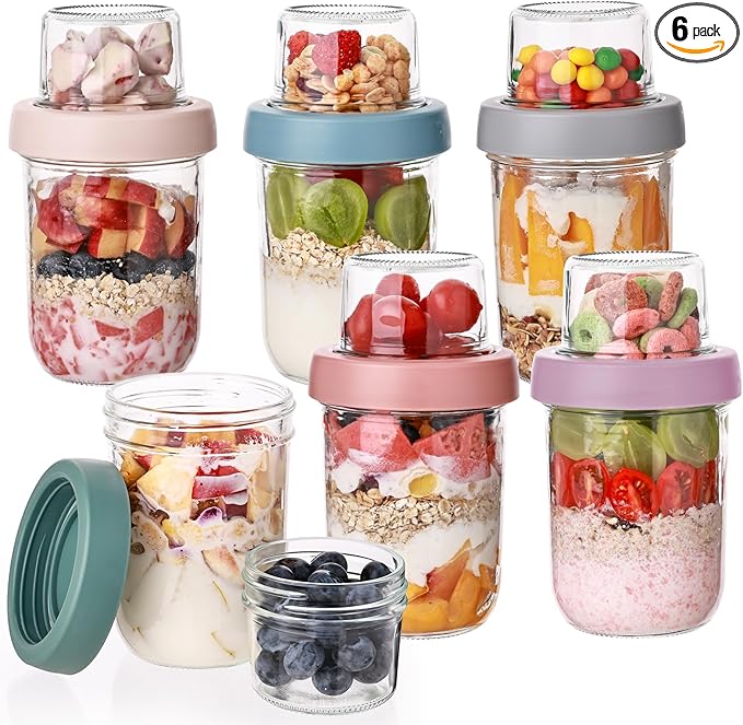 Wells 6 Pack Overnight Oats Containers by Wells
