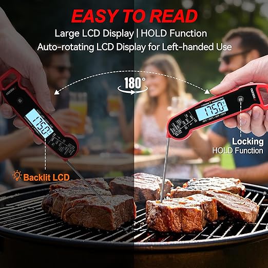 Atogou Meat Thermometer, Professional Food Thermometer, <1 Sec Instant Read - Image 6