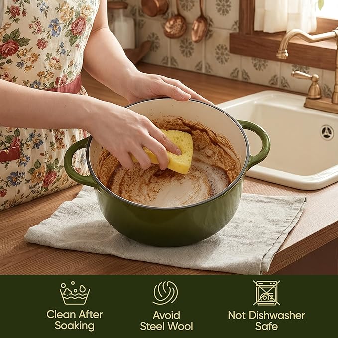 Vintage Style 4.5 Quart Dutch Oven Pot - Image 6