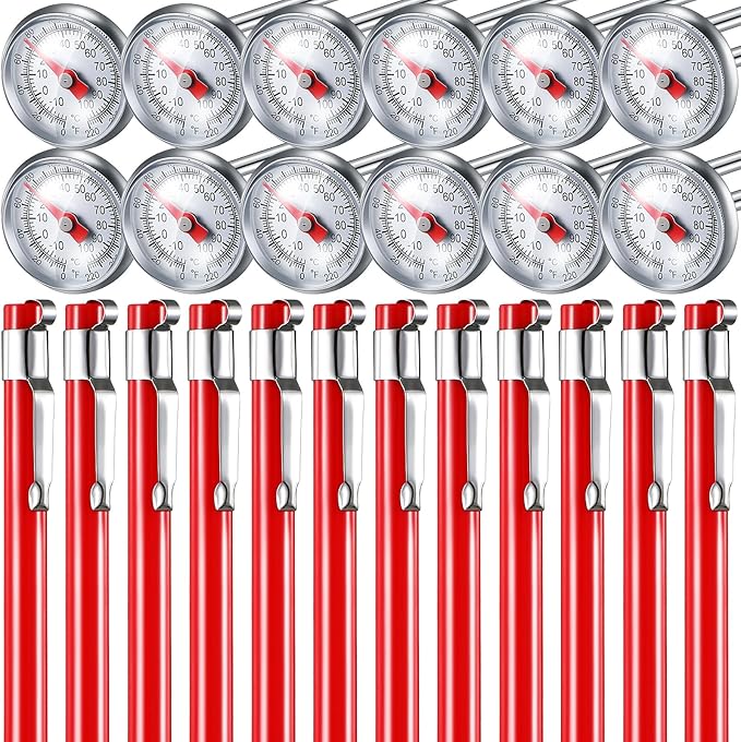 Xuhal 12 Pcs Stainless Steel Kitchen Thermometer by Xuhal