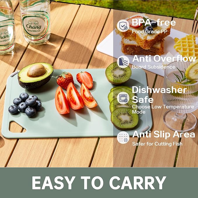 THETCHRY Plastic Cutting Board Set of 3-Cutting Boards - Image 3