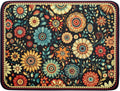 Boho Floral Dish Drying Mat for Kitchen Counter Absorbent Microfiber Flowers by Giwawa