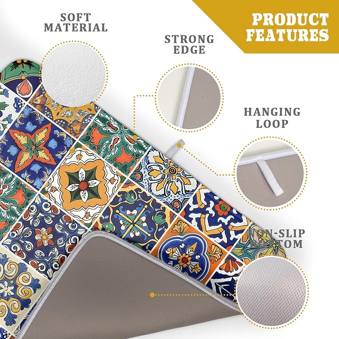 Talavera Mexican Tiles Dish Drying Mat - Image 3