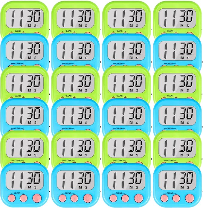 Timer for Kids Teachers Digital Kitchen Timers for Cooking Large Magnetic by AOUCE
