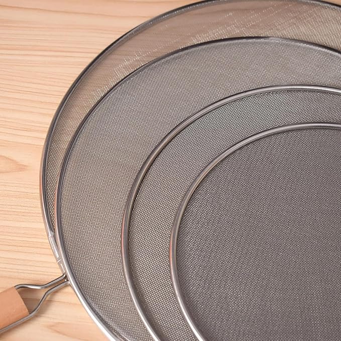 8 Inch Grease Splatter Screen Guard Stainless Steel Splash Screen Protector - Image 6